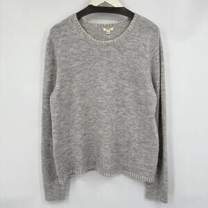 Women's Dylan Alpaca Blend Crewneck Gray Sweater Large